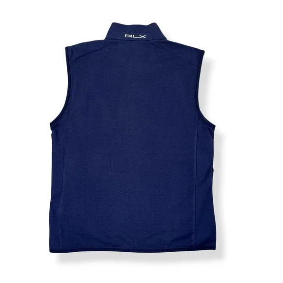 RLX Ralph Lauren Vest Mens Small Blue Full Zip Golf Performance Sleeveless NWT - Picture 4 of 15
